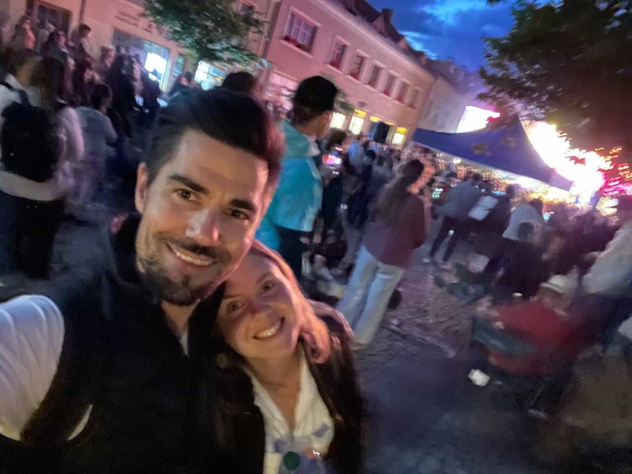 man and woman together